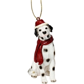 Design Toscano Dalmatian Holiday Dog Ornament Sculpture