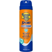Banana Boat SPF 30 Sport Performance Cool Zone Clear Sunscreen Spray 1.8 oz.