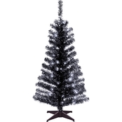 National Tree Company 4 ft. Tinsel Tree with Clear Lights