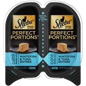 Sheba Perfect Portions Premium Whitefish and Tuna Entree Cat Food 2.6 oz.