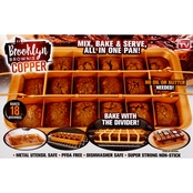 Gotham Steel Brooklyn Brownie Copper Nonstick Baking Pan with Removable Divider