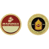 Challenge Coin USMC Rank Master Sergeant Coin