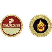 Challenge Coin USMC Rank Gunnery Sergeant Coin