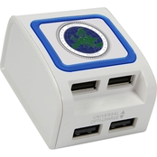 QuikVolt Atlantic Resolve 4 Port USB Wall Charger