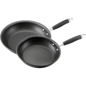 Anolon Advanced Hard Anodized Nonstick 10 in. and 12 in. French Skillet Twin Pack