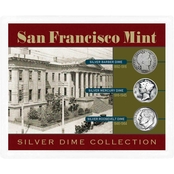 American Coin Treasures San Francisco Mint Dime Set