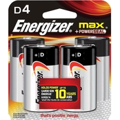 Energizer D Batteries 4 pk.