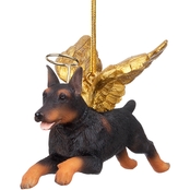 Design Toscano Honor the Pooch - Doberman Holiday Dog Angel Ornament