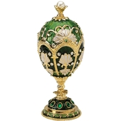 Design Toscano The Petroika Collection Romanov Style Enameled Egg, Larissa