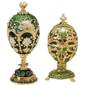 Design Toscano The Petroika Collection Faberge Style Enameled Eggs Set