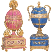 Design Toscano The St. Petersburg Imperial Collection Romanov Enameled Egg Set