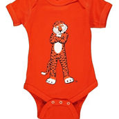 Two Feet Ahead Infant Orange Auburn Tigers Big Logo Bodysuit