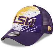 Men's New Era Purple LSU Tigers Marbled 9FORTY Snapback Hat