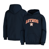 Youth Stitches Navy Houston Astros Pullover Fleece Hoodie