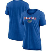 Women's Fanatics Branded Heathered Royal Florida Gators Breakneck Speed Tri-Blend T-Shirt