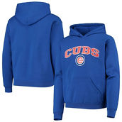 Youth Stitches Royal Chicago Cubs Pullover Fleece Hoodie