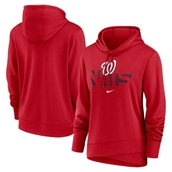 Women's Nike Red Washington Nationals Diamond Knockout Performance Pullover Hoodie