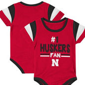 Newborn & Infant Colosseum Scarlet Nebraska Huskers Paradise #1 Fan Bodysuit