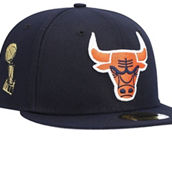 Men's New Era Navy Chicago Bulls Trophy 59FIFTY Fitted Hat
