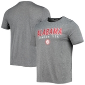 Men's Champion Gray Alabama Crimson Tide Stack T-Shirt