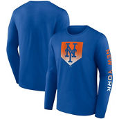 Men's Fanatics Branded Royal New York Mets Iconic Clear Sign Long Sleeve T-Shirt