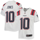 Nike Youth Mac Jones White New England Patriots Game Jersey