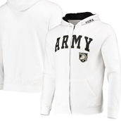 Colosseum Men's White Army Black Knights Arch & Logo 3.0 Full-Zip Hoodie
