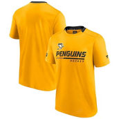 Men's Fanatics Branded Gold Pittsburgh Penguins Authentic Pro Alternate Logo Locker Room Performance T-Shirt