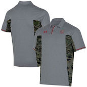 Under Armour Men's Gray Wisconsin Badgers Freedom Polo