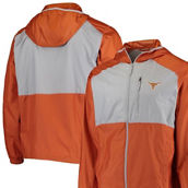 Men's Columbia Texas Orange/Gray Texas Longhorns Flash Forward Hoodie Full-Zip Windbreaker Jacket