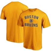 Men's Fanatics Branded Gold Boston Bruins Team Victory Arch T-Shirt