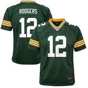 Youth Nike Aaron Rodgers Green Green Bay Packers Game Jersey