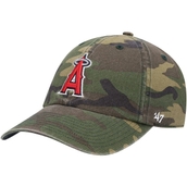 Men's '47 Camo Los Angeles Angels Team Clean Up Adjustable Hat