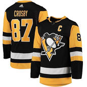 Men's adidas Sidney Crosby Black Pittsburgh Penguins Home Captain Patch Primegreen Authentic Pro Player Jersey