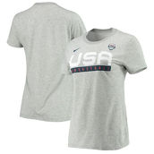Nike Women's Heathered Gray USA Basketball Performance T-Shirt