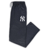 Men's Heathered Navy New York Yankees Big & Tall Pajama Pants