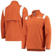 Men's Nike Burnt Orange Texas Longhorns 2021 Team Coach Quarter-Zip Jacket