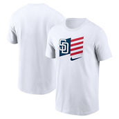 Men's Nike White San Diego Padres Americana Flag T-Shirt