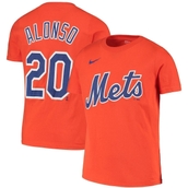 Youth Nike Pete Alonso Orange New York Mets Player Name & Number T-Shirt