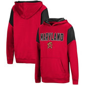 Colosseum Youth Red Maryland Terrapins VF Cut Sew Pullover Hoodie