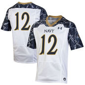 Women's Under Armour #12 White/Navy Navy Midshipmen 175 Years Special Game Replica Jersey