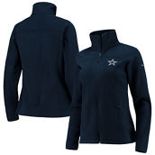 Women's Columbia Navy Dallas Cowboys Give and Go Fleece Full-Zip Jacket