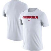 Men's Nike White Georgia Bulldogs Essential Wordmark Performance T-Shirt