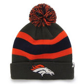 Men's '47 Charcoal Denver Broncos Team Breakaway Cuffed Knit Hat with Pom