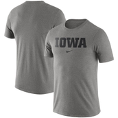 Men's Nike Heathered Gray Iowa Hawkeyes Essential Wordmark T-Shirt