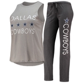 Women's Concepts Sport Navy/Silver Dallas Cowboys Muscle Tank Top & Pants Sleep Set
