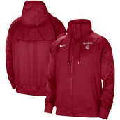 Men's Nike Crimson Oklahoma Sooners Windrunner Raglan Full-Zip Jacket