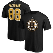 Men's Fanatics Branded David Pastrnak Black Boston Bruins Big & Tall Name & Number T-Shirt