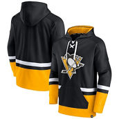 Men's Fanatics Branded Black Pittsburgh Penguins First Battle Power Play Pullover Hoodie