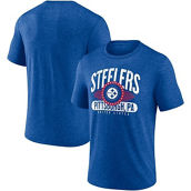 Men's Fanatics Branded Heathered Royal Pittsburgh Steelers Americana Tri-Blend T-Shirt